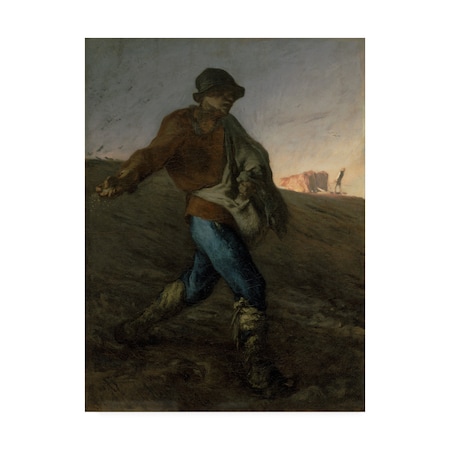 Jean-Francois Millet 'The Sower' Canvas Art,14x19